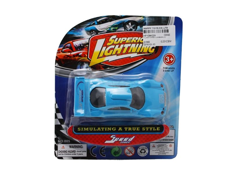 PULL BACK CAR RED/YELLOW/BLUE/BLACK - HP1084229
