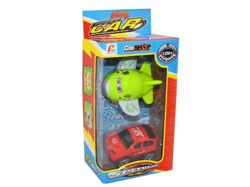 360°REVOLVE FRICTION PLANE & CAR - HP1084266
