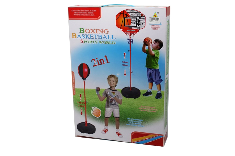 2 IN 1 BASKETBALL SET & BOXING SET W/PUMP - HP1084809