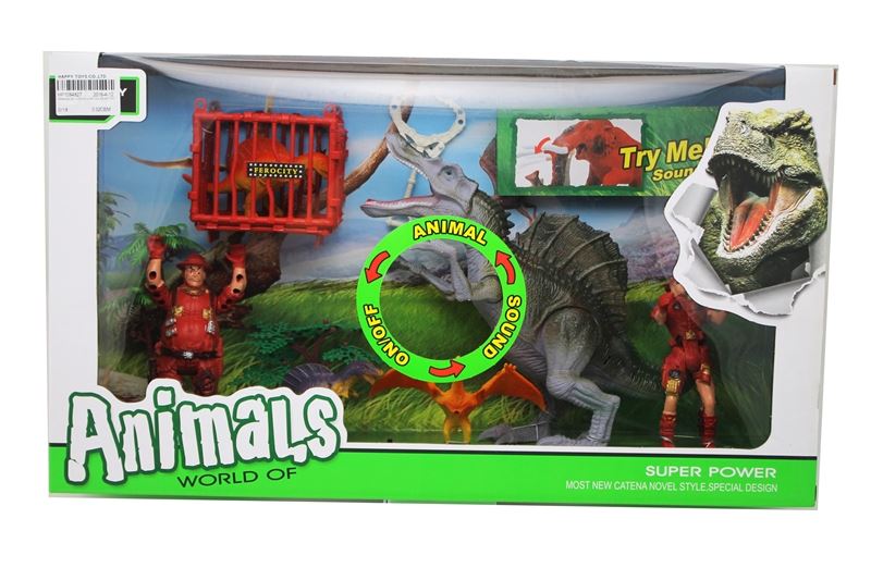 ANIMAL PLAY SET W/SOUND & LIGHT,INCLUDE BATTERY - HP1084827