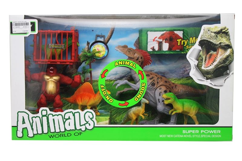 ANIMAL PLAY SET W/SOUND & LIGHT,INCLUDE BATTERY - HP1084829
