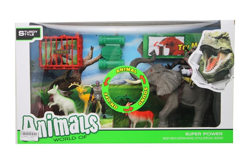 ANIMAL PLAY SET W/SOUND INCLUDE 2*AG13 - HP1084845