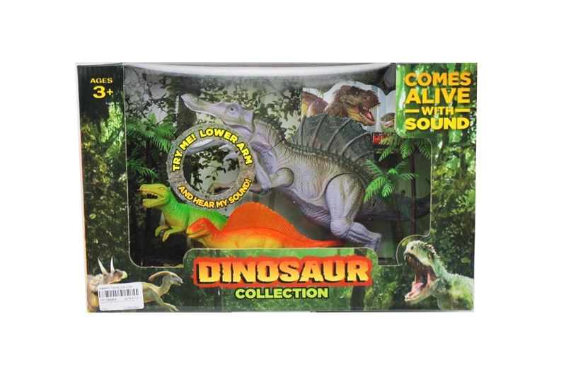 DINOSAUR PLAY SET W/LIGHT & SOUND INCLUDE BATTERY - HP1084849