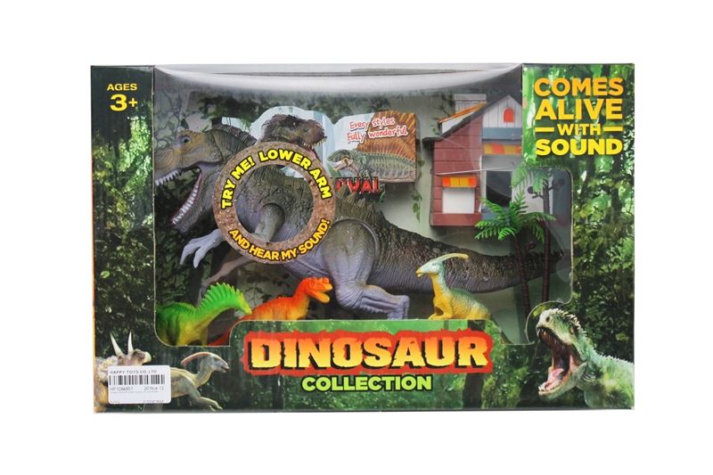 DINOSAUR PLAY SET W/LIGHT & SOUND INCLUDE BATTERY - HP1084851