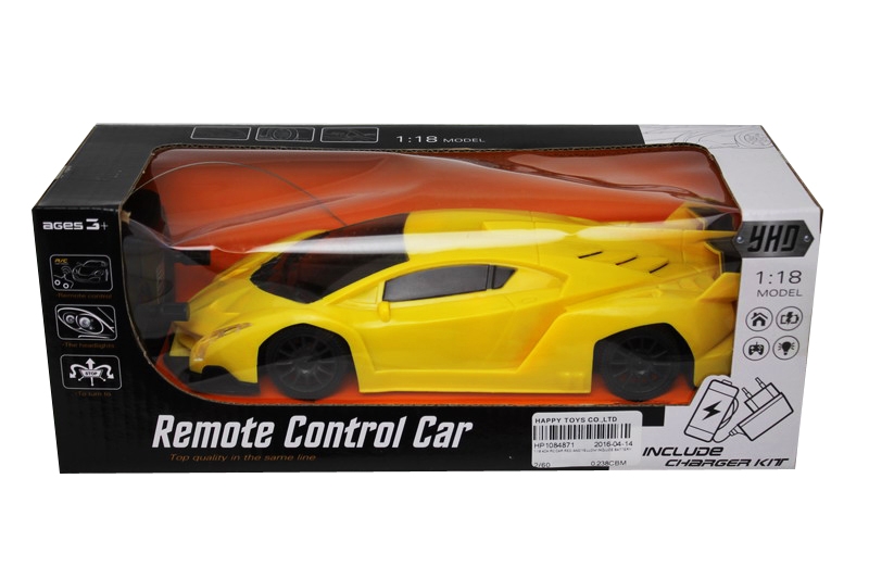 1：18四通遥控车 红黄两色 包电 - HP1084871