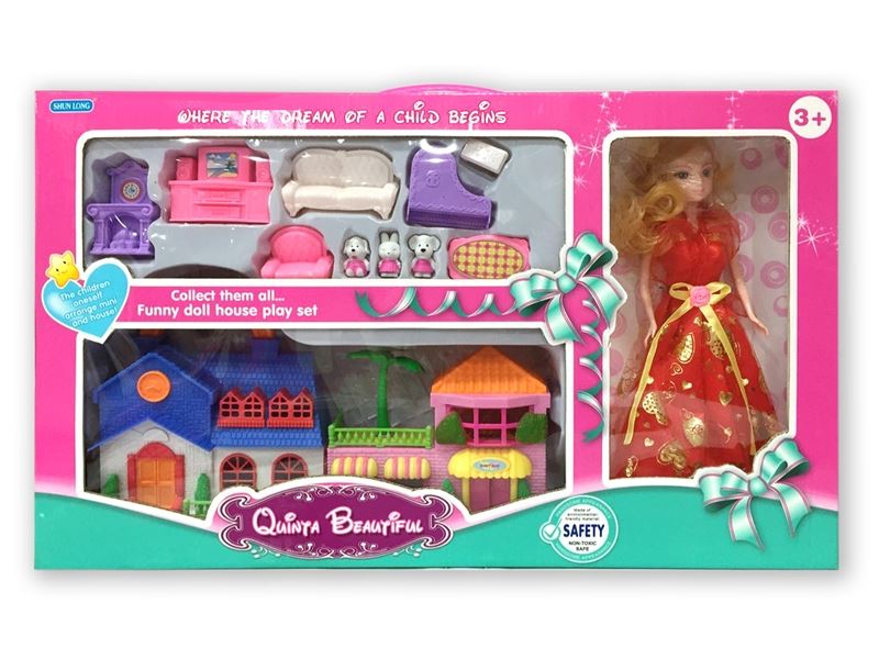 VILLA W/BENDABLE DOLL - HP1085006