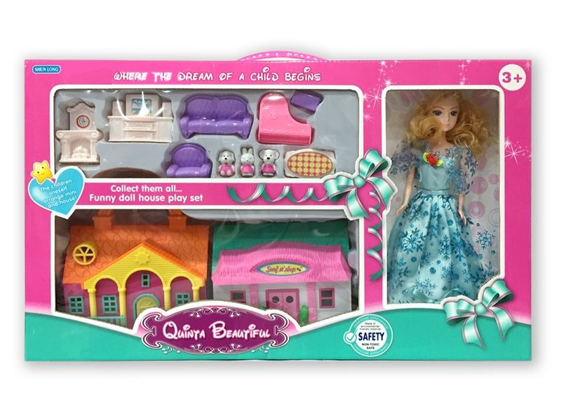 VILLA W/BENDABLE DOLL - HP1085007