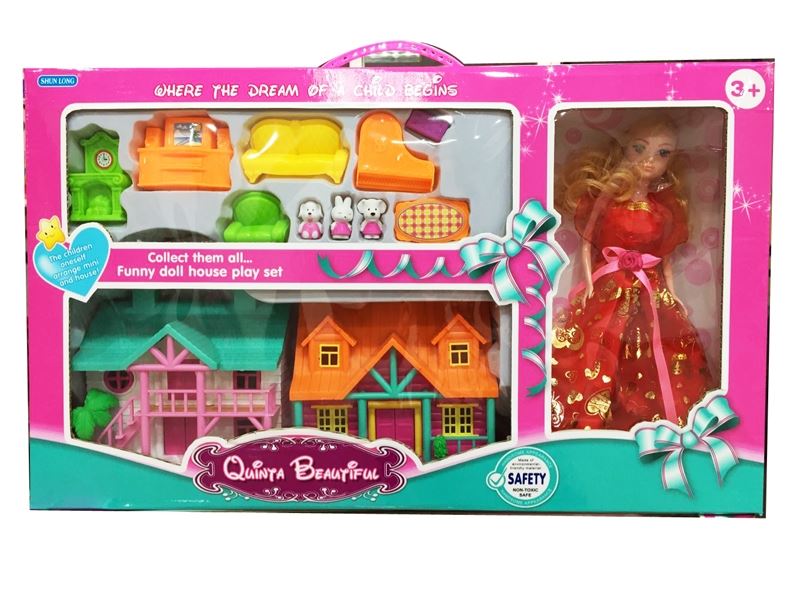 VILLA W/BENDABLE DOLL - HP1085008