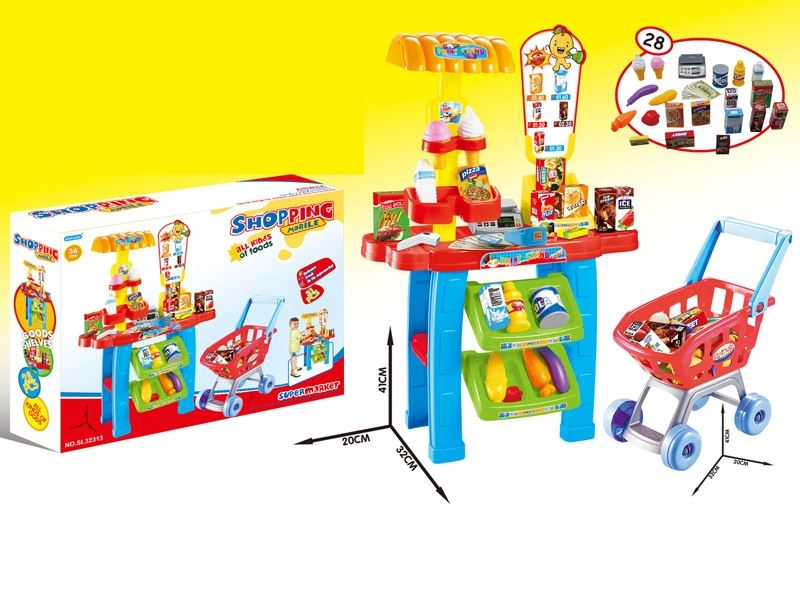 SUPERMARKET SET W/SHOPPING CAR - HP1085027