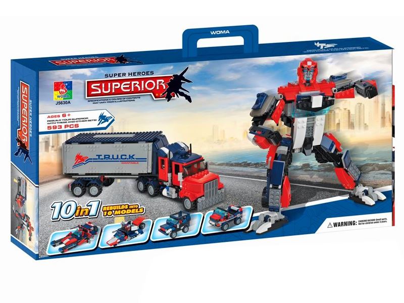 2IN1 ROBOT BLOCK 593PCS - HP1085167