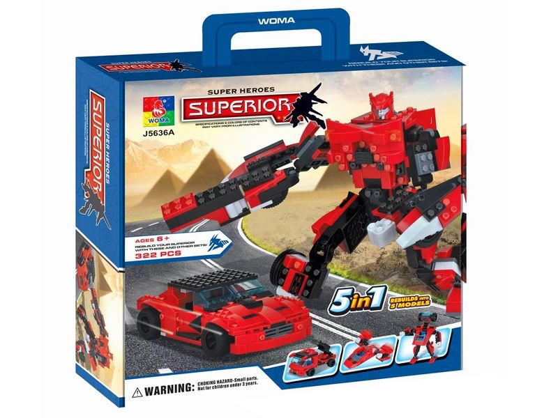 2IN1 ROBOT BLOCK 322PCS - HP1085173