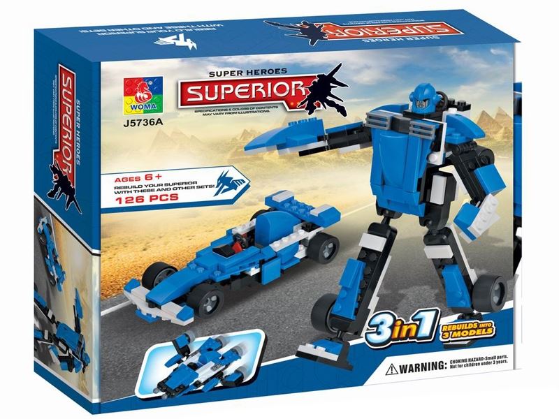 2IN1 ROBOT BLOCK 126PCS - HP1085241