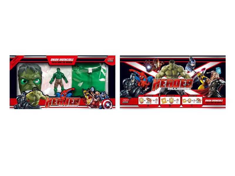 HULK MASK W/CLOTHES & DOLL & LIGHT & MUSIC - HP1085508