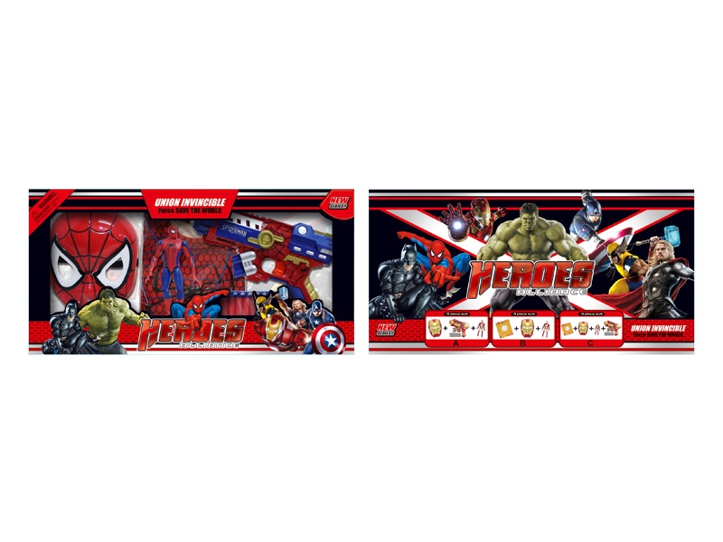 SPIDER-MAN  W/SOFT SHOOTING GUN & CLOTHES & DOLL & LIGHT & MUSIC - HP1085510