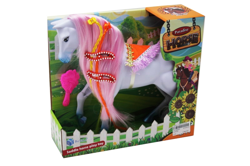 HORSE,WHITE AND PINK 2COLORS MIX - HP1085826