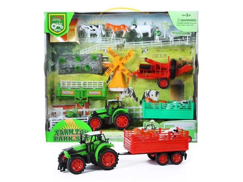 FRICTION FARMER CAR RED/GREEN - HP1085870