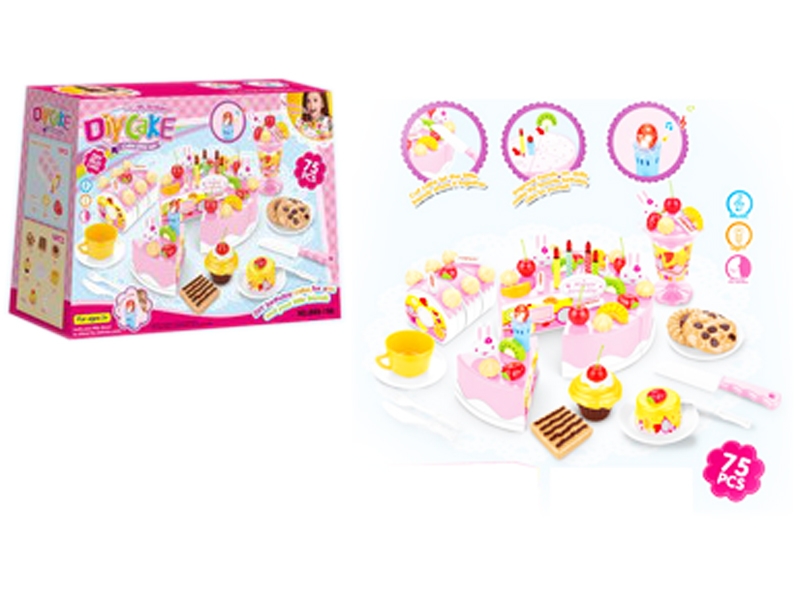 DIY FRUIT CAKE 75PCS W/LIGHT INCLUDED BATTERY - HP1085883