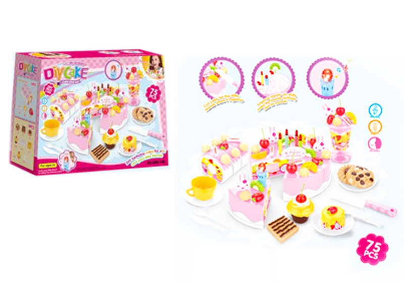 DIY FRUIT CAKE 75PCS W/LIGHT INCLUDED BATTERY - HP1085885