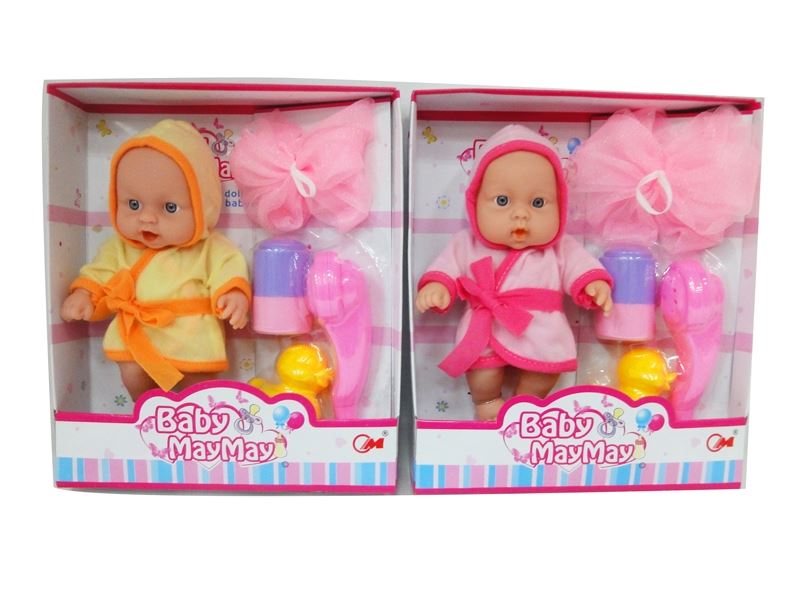 20CM RUBBER DOLL W/ACCESSORIES - HP1086050