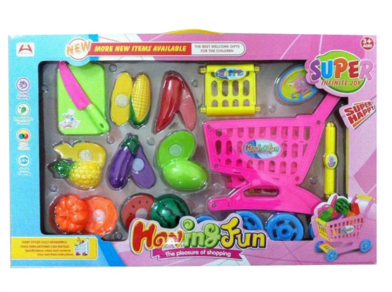 Can cut fruits either cartoon shopping cart - HP1086060