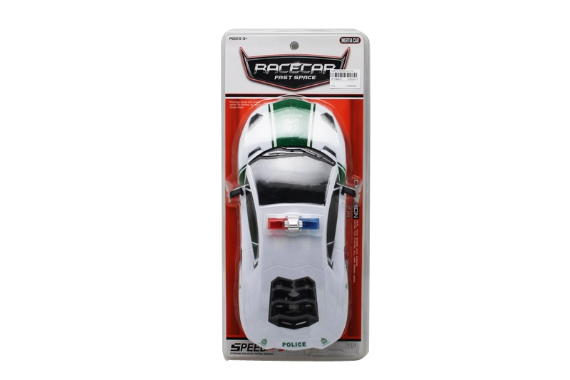 FRICTION POLICE CAR W/LIGHT&MUSIC INCLUDED BATTERY - HP1086425