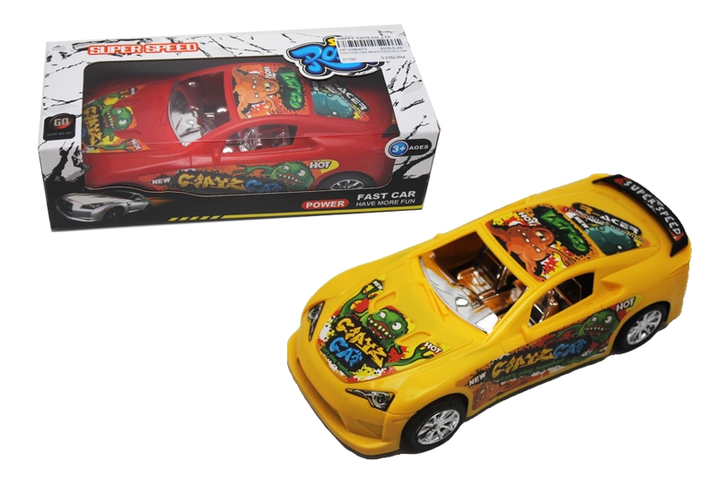 FRICTION CAR WHITE/RED/YELLOW - HP1086473