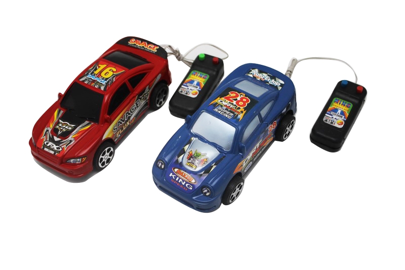 喷漆线控赛车 红蓝2色2款混 - HP1086965