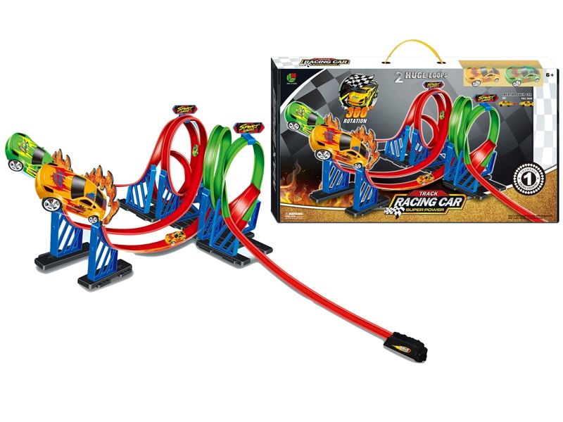 PULL BACK RAIL CAR W/2 CARS - HP1087364