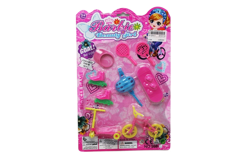 PULL BACK BICYCLE W/ACCESSORIES - HP1087413