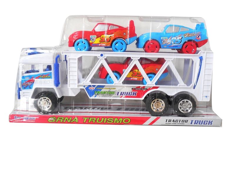 FRICTION TRUCK W/3PCS PULL BACK CAR - HP1087703