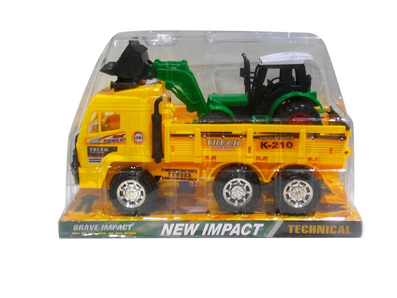 FRICTION CONSTRUCTION CAR W/FREE WAY CAR 4ASST - HP1087707