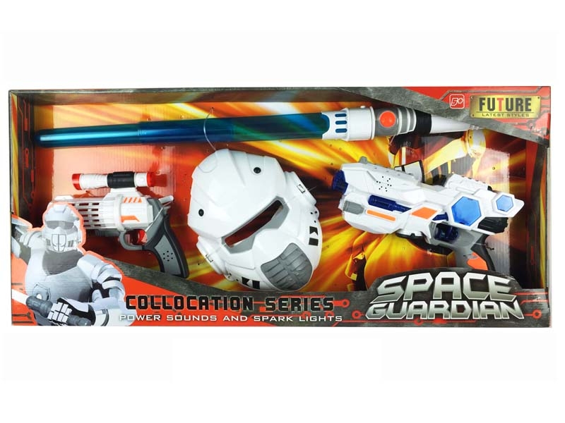 B/O SPACE SWORD & GUN W/MASK,LIGHT,MUSIC - HP1087875