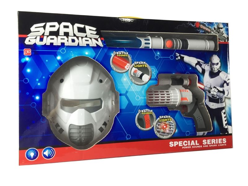 B/O SPACE SWORD & GUN W/MASK,LIGHT,MUSIC - HP1087884