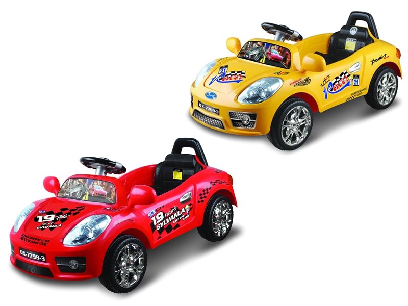 B/O&R/C CHILDREN CAR W/CHARGER,NOT INCLUDE BATTERY RED/YELLOW - HP1087928