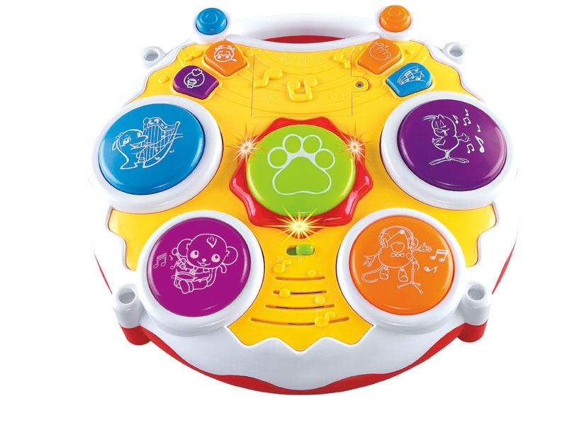 2 IN 1 ELECTRONIC DRUM  W/LIGHT & MUSIC - HP1087957