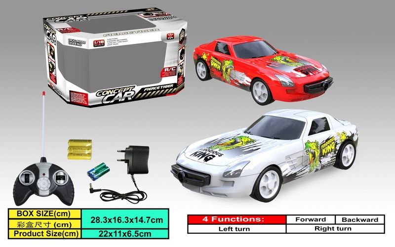 4 FUNCTION R/C CAR WHITE/RED - HP1088362