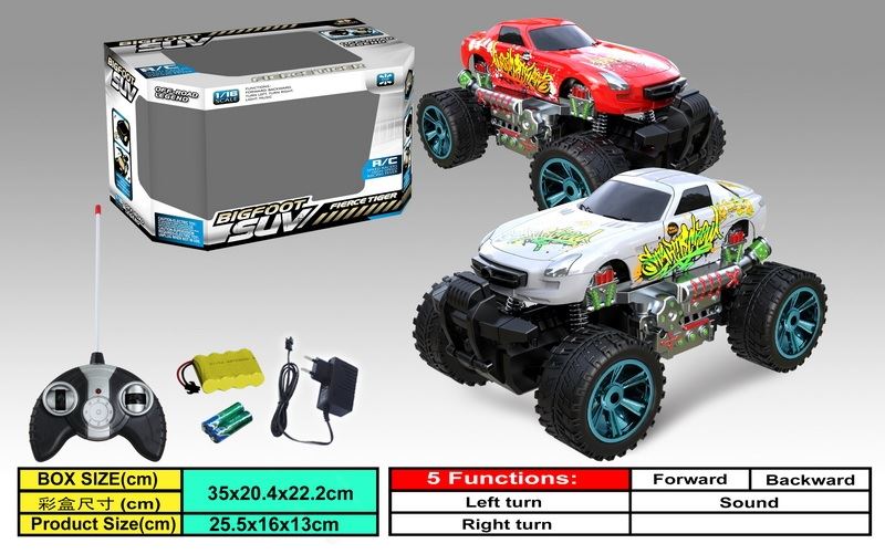 5 FUNCTION R/C CAR WHITE/RED - HP1088370