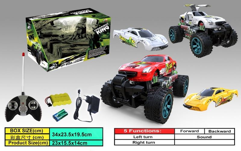5 FUNCTION R/C CAR W/MUSIC WHITE/RED - HP1088406
