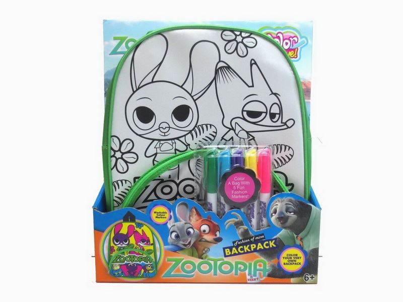 DIY PAINTING BACKPACK W/5 COLOR PEN - HP1088557
