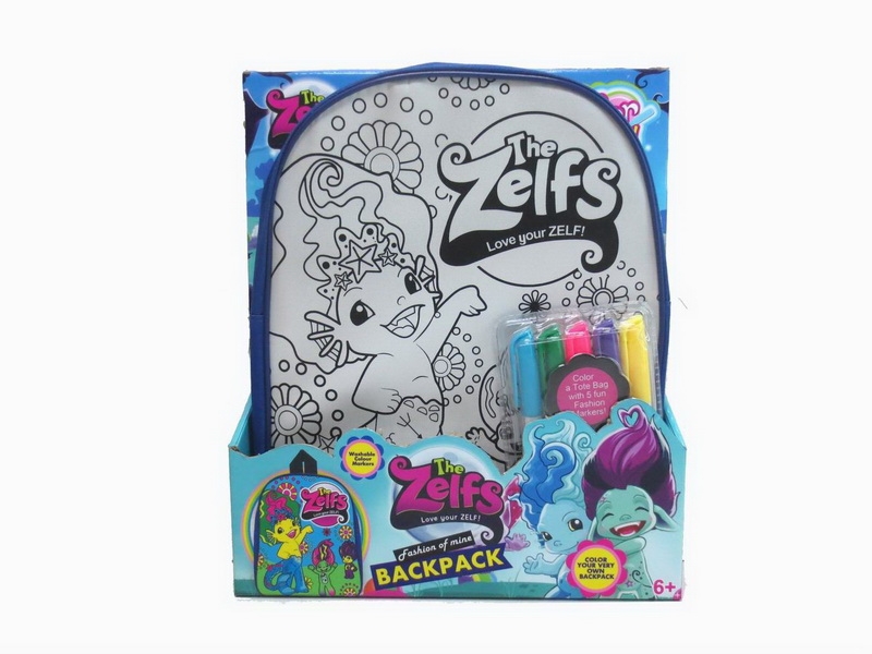 DIY PAINTING BACKPACK W/5 COLOR PEN - HP1088558