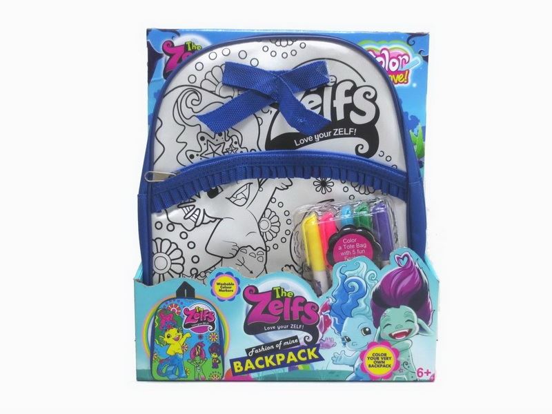DIY PAINTING BACKPACK W/5 COLOR PEN - HP1088559