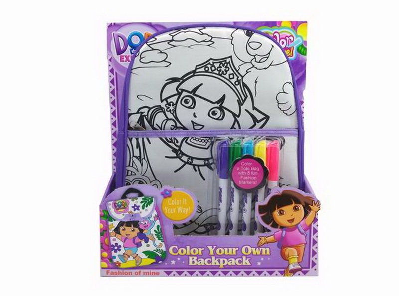 DIY PAINTING BACKPACK W/5 COLOR PEN - HP1088571