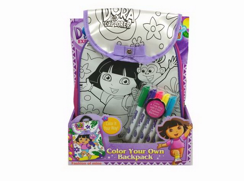 DIY PAINTING BACKPACK W/5 COLOR PEN - HP1088572