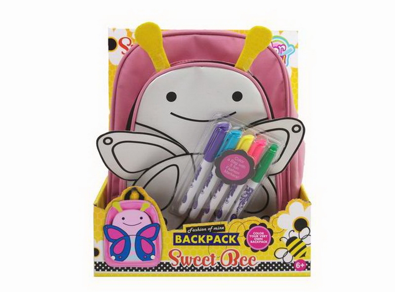 DIY PAINTING BACKPACK W/5 COLOR PEN - HP1088576