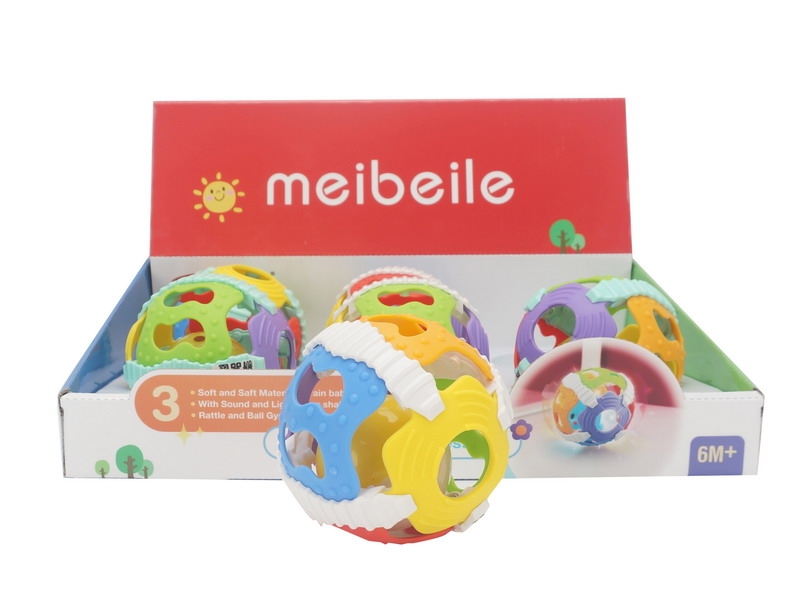 BABY SOFT BALL W/LIGHT & VOICE 6PCS/DISPLAY BOX - HP1089438