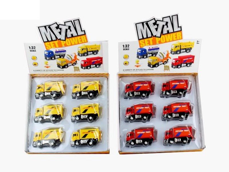 1:32 DIE-CAST PULL BACK TRUCK W/LIGHT & MUSIC 6PCS INCLUDED BATTERY - HP1089576