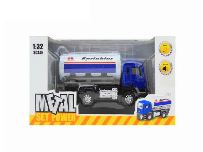 1:32 DIE-CAST PULL BACK TANKER W/LIGHT & MUSIC INCLUDED BATTERY - HP1089579