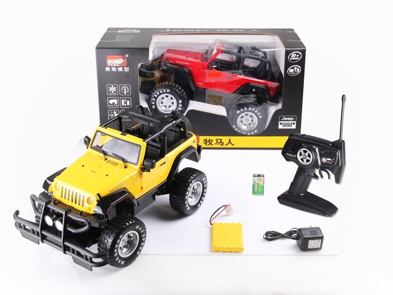 1:9 遥控牧马人（大轮） 包电带灯光 红、黄 五通 - HP1089810