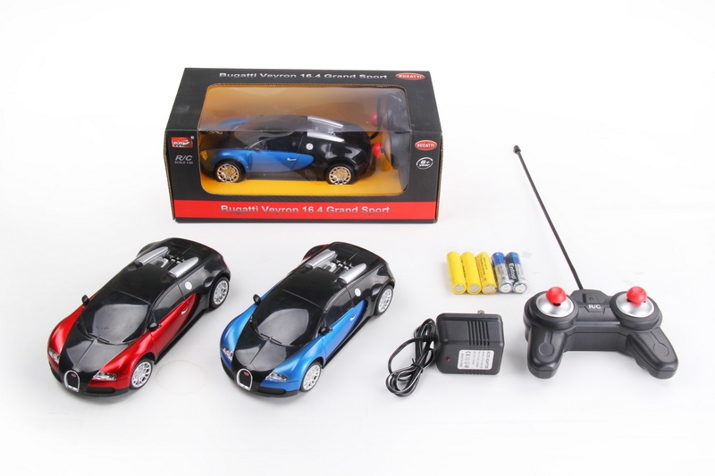 1：24授权遥控塑胶布加迪蓝、红 四通 不包电 - HP1089821