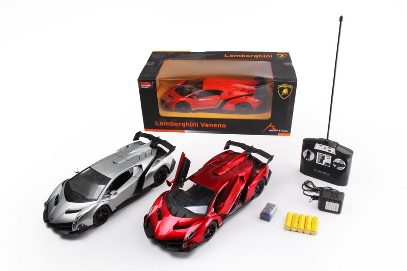 1：14授权兰博基尼Veneno（自动开门）包电带灯光 红、橙、银灰 四通 - HP1089852